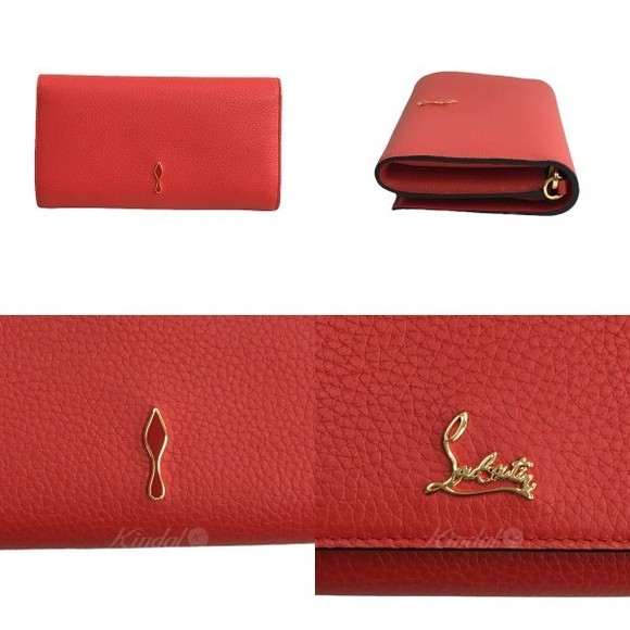 Christian Louboutin Chain Wallet W Boudoir Red - Picture 2 of 9